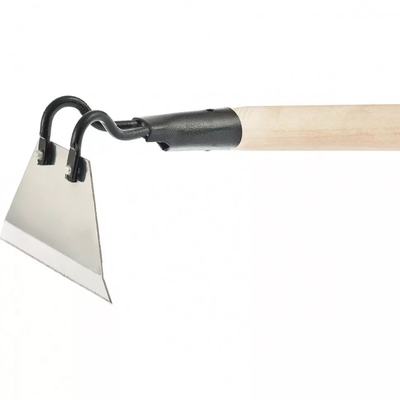 Мотыга из нержавеющей стали 150х90мм с черенком, 1325 мм