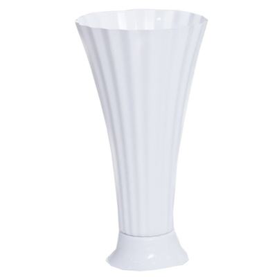 Вазон под срезку белый H-40.5см