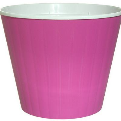 Горшок цв 3,2л. с двойным дном роз-бел