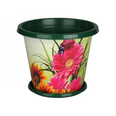 Горшок-Кашпо "Цветочный блюз" 2л. с под.