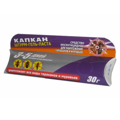 Капкан-штурм шприц 30г гель от тараканов и муравьев