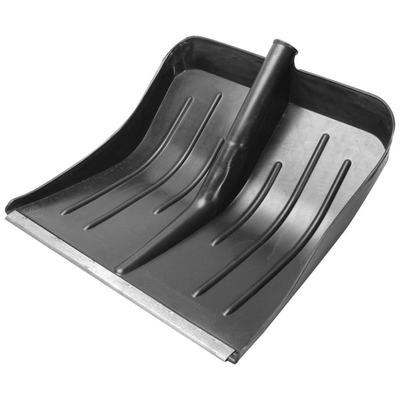 Лопата д/снега с наконечником (без черенка) 350*400