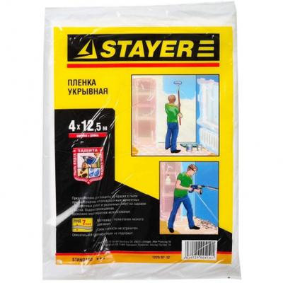 Пленка STAYER "STANDARD" защитная укрывочная, HDPE, в рулоне 7 мкм, 2*50 м