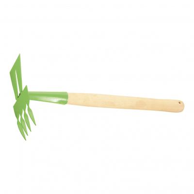 Мотыжка комбинированная 3 прямых зуба + трапеция дер. ручка Сибртех