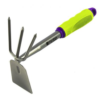 Мотыжка комбинир. "трапеция" и 3-зубая, обрез. рук-ка, может исп. в сборе с ручкой