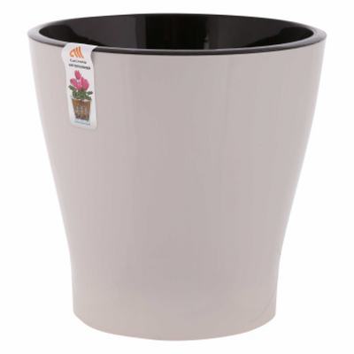 Горшок цв. "Лея" 3,6л двойной (с автополивом)(серый) (уп.24)