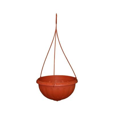 Горшок-кашпо "Мирабель" 2,5 л. с под. подвесной (корич.