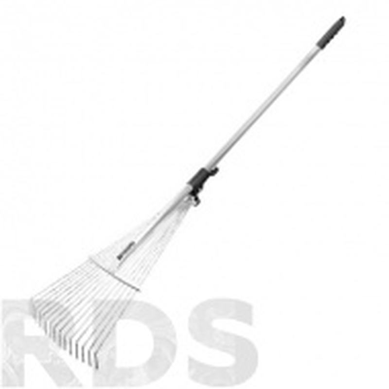 Грабли веерные стальные ,190-600х790-1620мм,15 зубьев,раздвижные,стальной черенок//Palisad