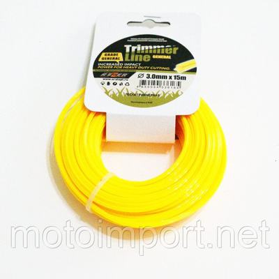 Леска триммерная сечение звезда 3,00мм(15м) картон