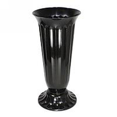 Вазон под срезку черный H-40.5см